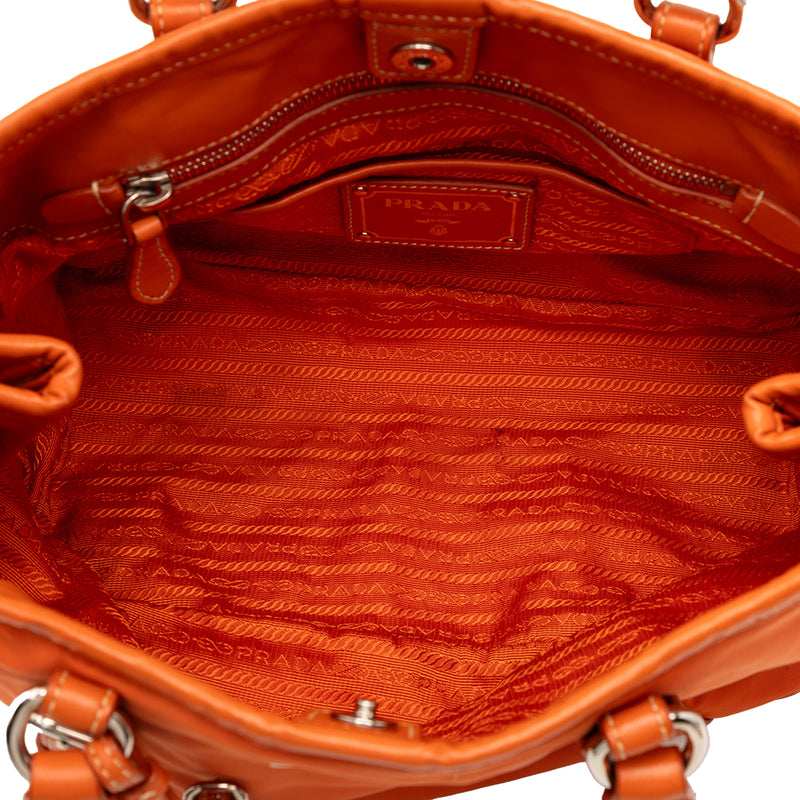 Soft Calf Trimmed Tessuto Satchel - Image 4