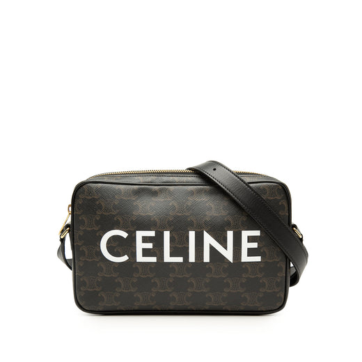 Medium Triomphe Coated Canvas Logo Crossbody - Image 1