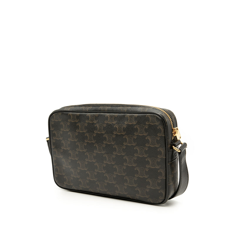 Medium Triomphe Coated Canvas Logo Crossbody - Image 2