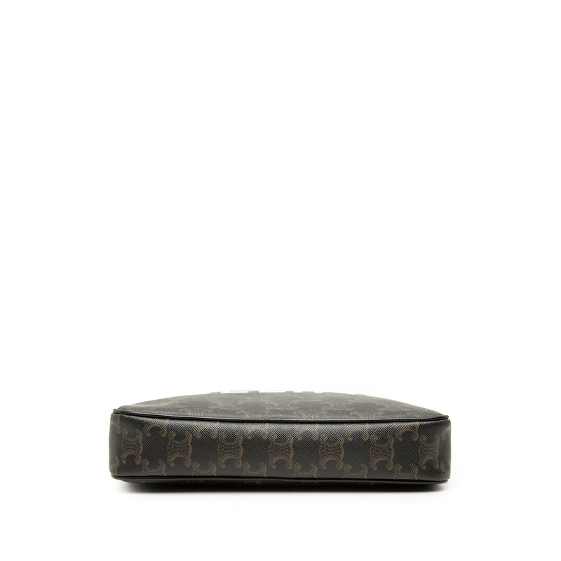 Medium Triomphe Coated Canvas Logo Crossbody - Image 3