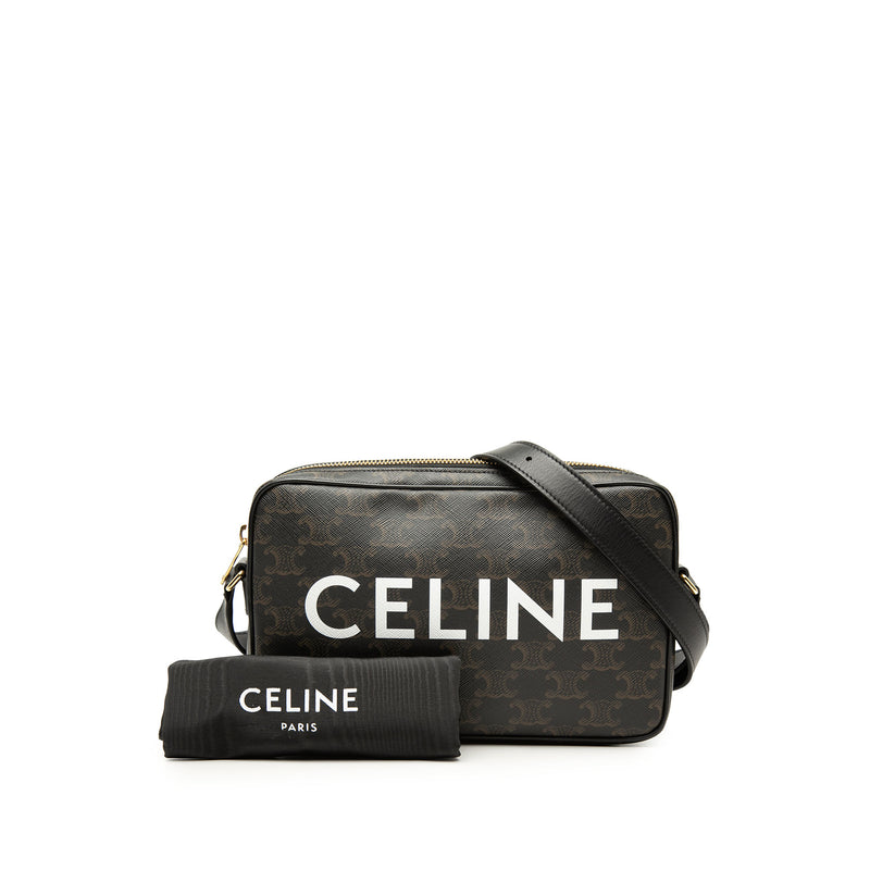 Medium Triomphe Coated Canvas Logo Crossbody - Image 7