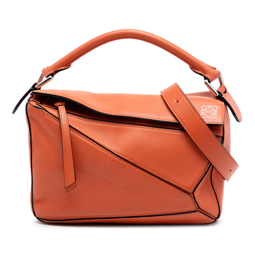 Small Calfskin Puzzle Satchel - Image 1