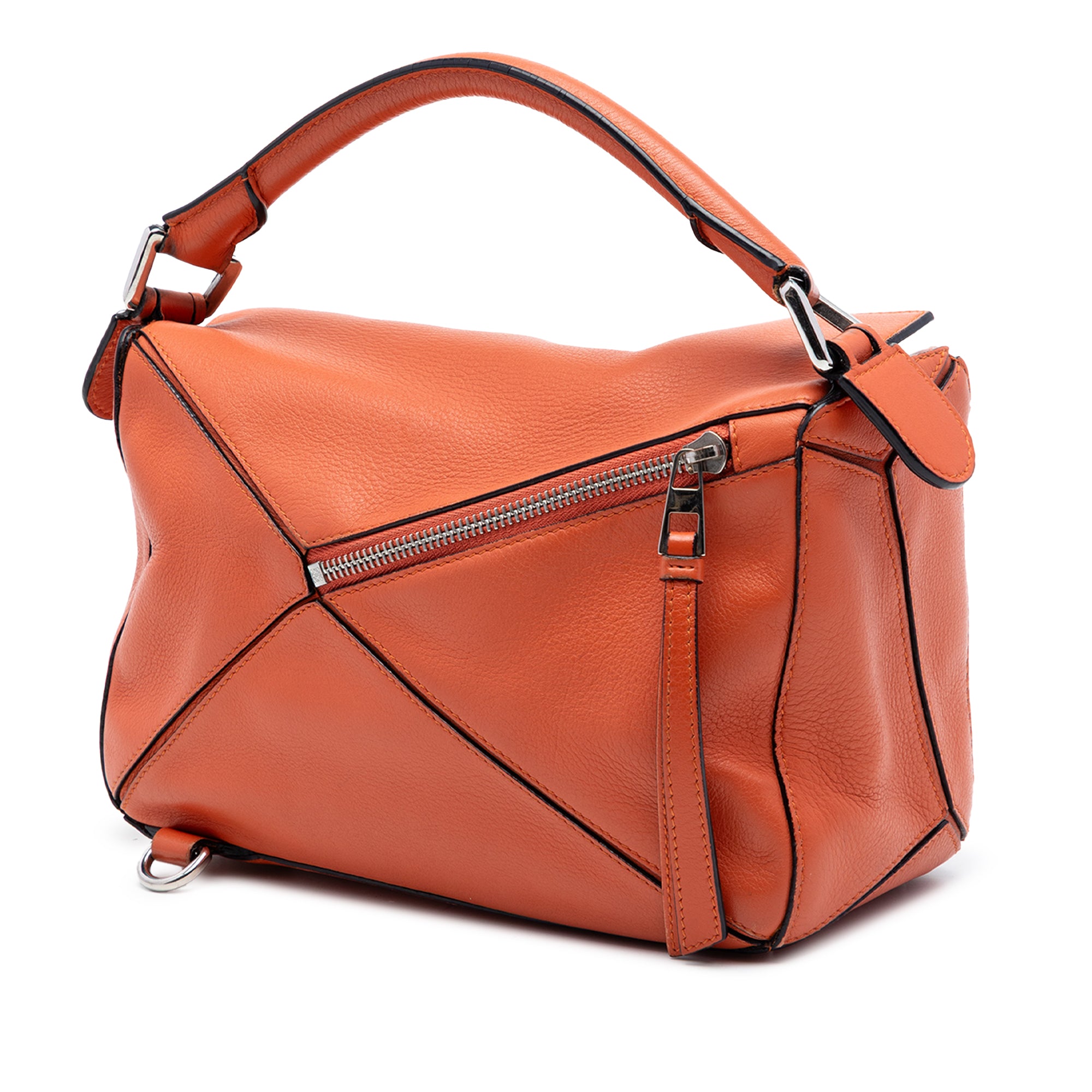 Small Calfskin Puzzle Satchel - Image 2
