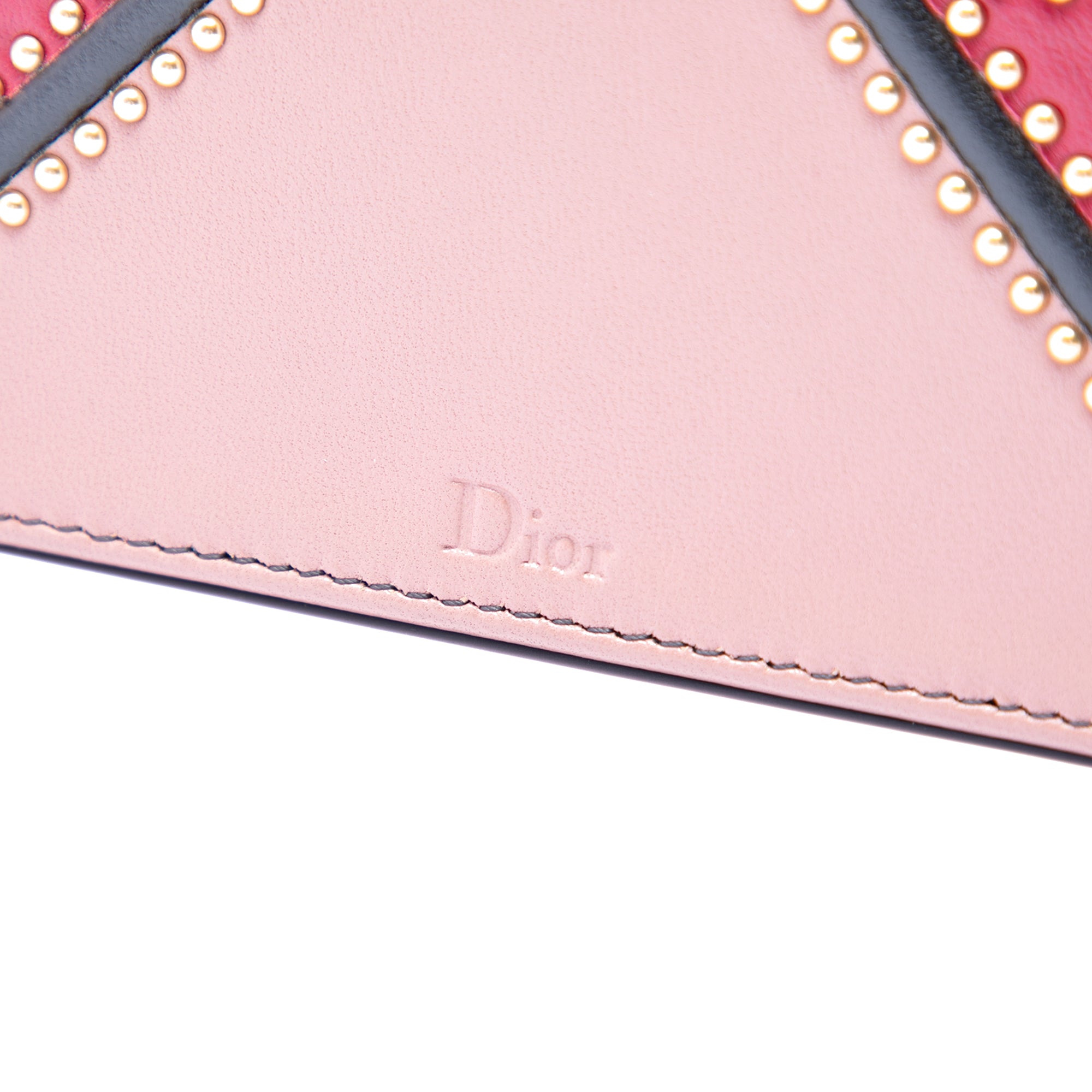 Small Multicolore Studded Lambskin Diorama Flap - Image 5
