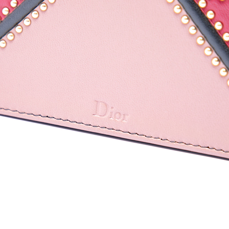 Small Multicolore Studded Lambskin Diorama Flap - Image 5