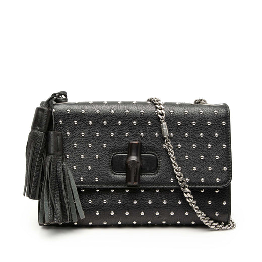 Medium Studded Leather Miss Bamboo Crossbody - Image 1