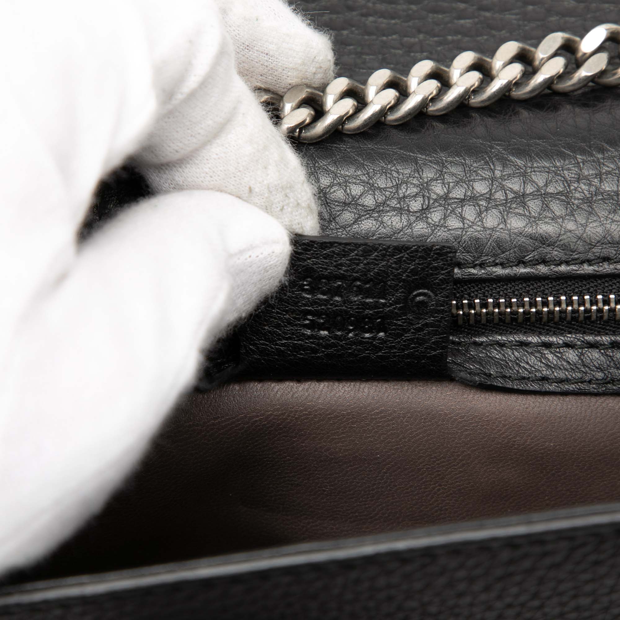 Medium Studded Leather Miss Bamboo Crossbody - Image 6