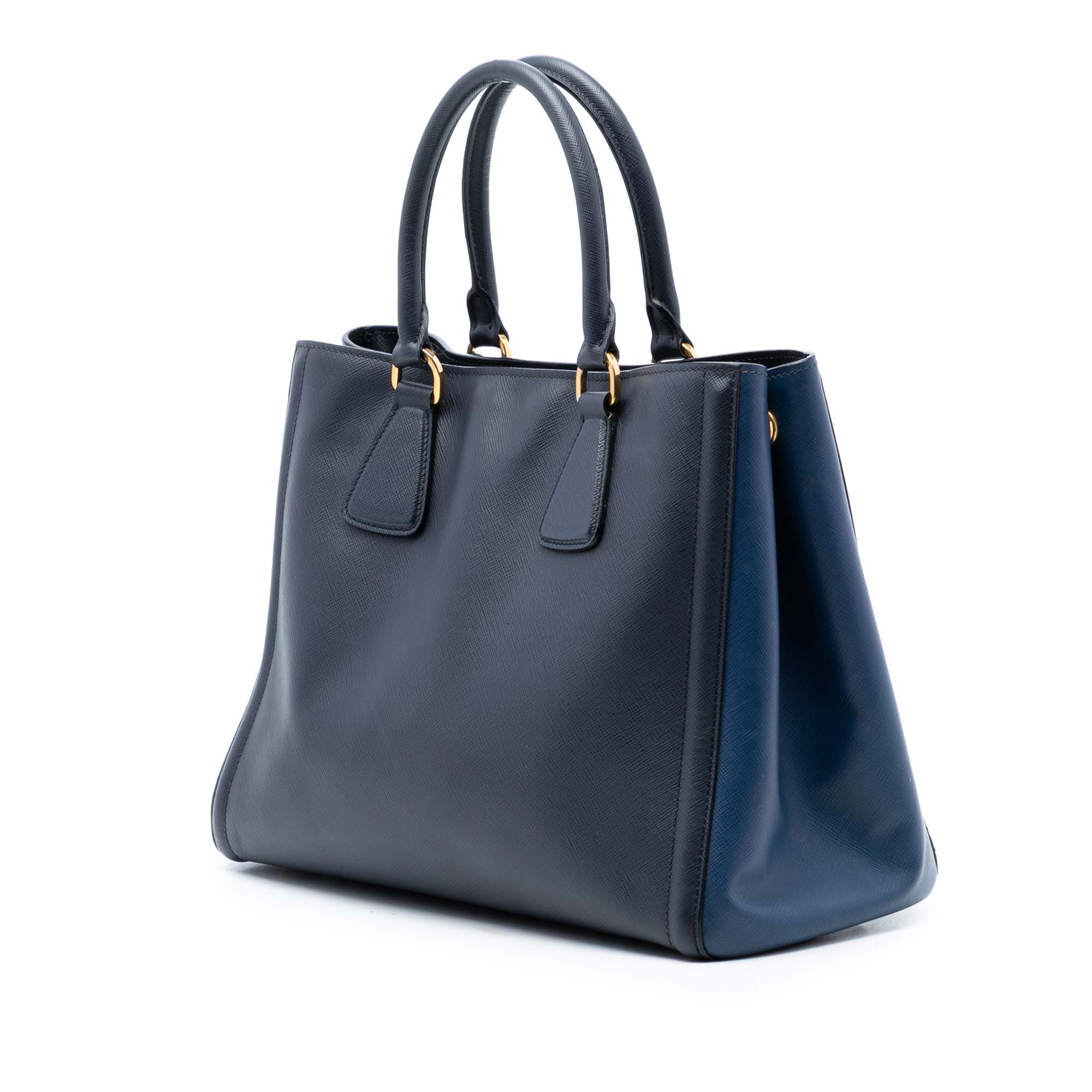 Medium Bicolor Saffiano Lux Galleria Satche - Image 2