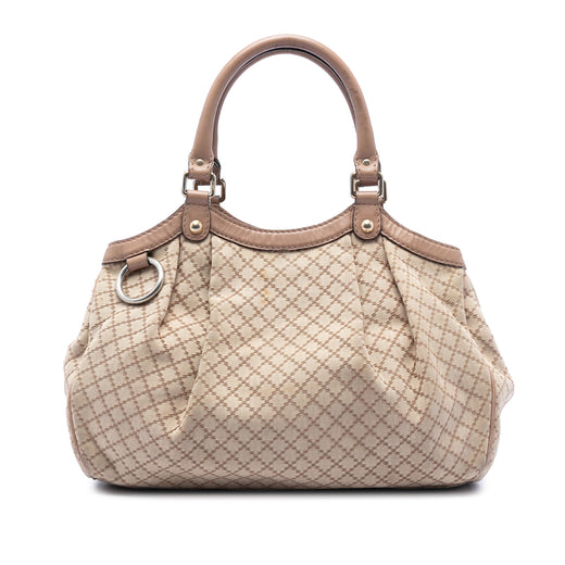 Medium Diamante Canvas Sukey Tote - Image 1