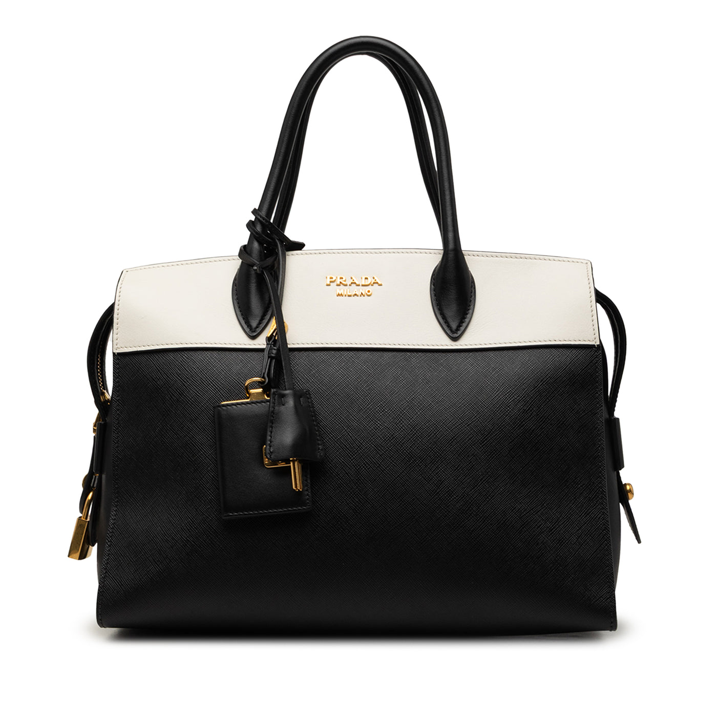 Bicolor Saffiano and City Calf Esplanade Satchel - Image 1