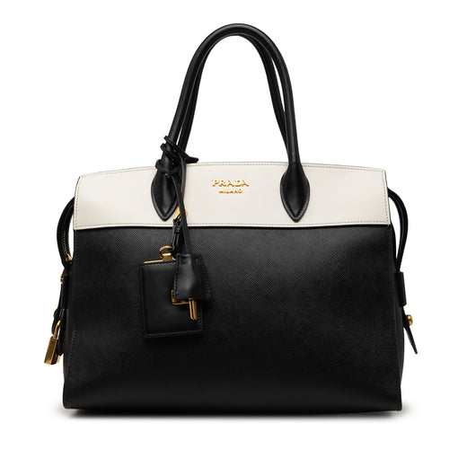 Bicolor Saffiano and City Calf Esplanade Satchel - Image 1