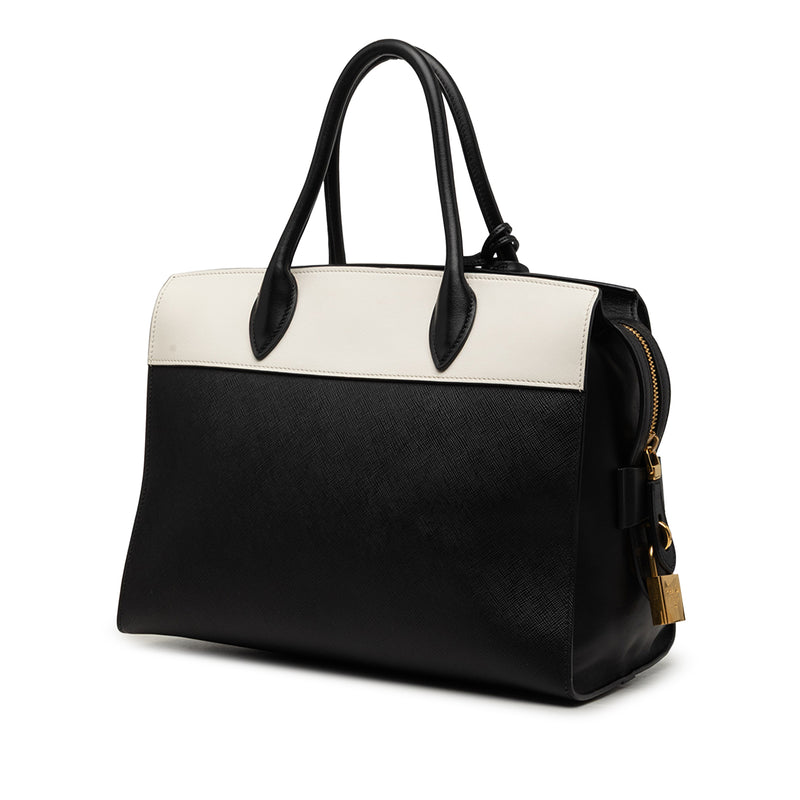 Bicolor Saffiano and City Calf Esplanade Satchel - Image 2
