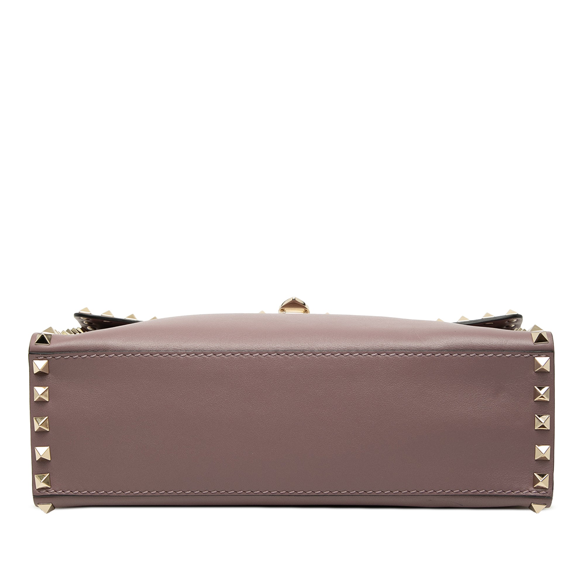 Small Leather Rockstud Single Handle Flap - Image 3
