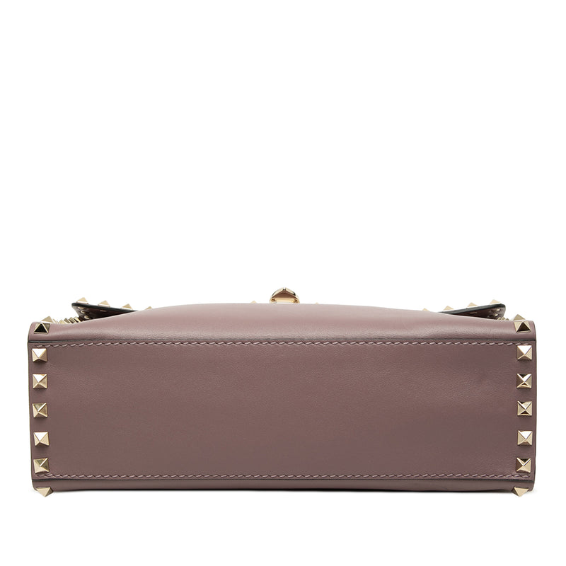 Small Leather Rockstud Single Handle Flap - Image 3