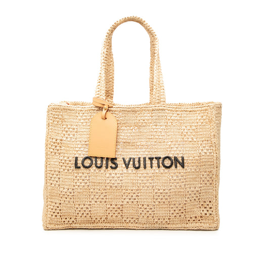 Damier Raffia Summer Shopper Tote MM - Image 1