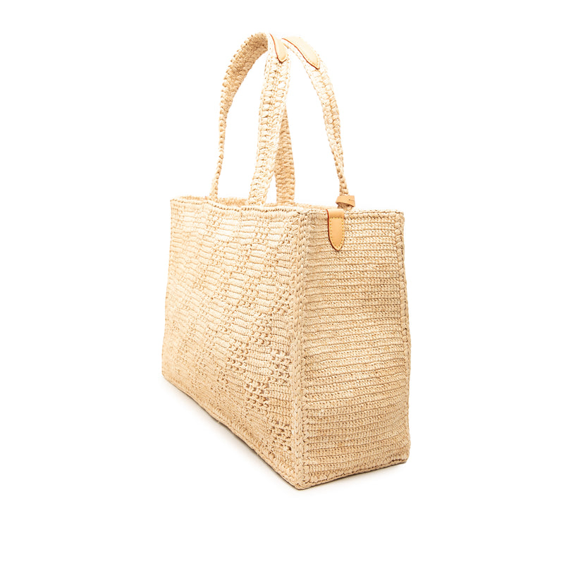 Damier Raffia Summer Shopper Tote MM - Image 2