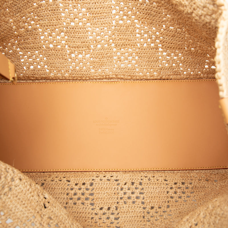 Damier Raffia Summer Shopper Tote MM - Image 4