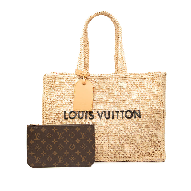 Damier Raffia Summer Shopper Tote MM - Image 7