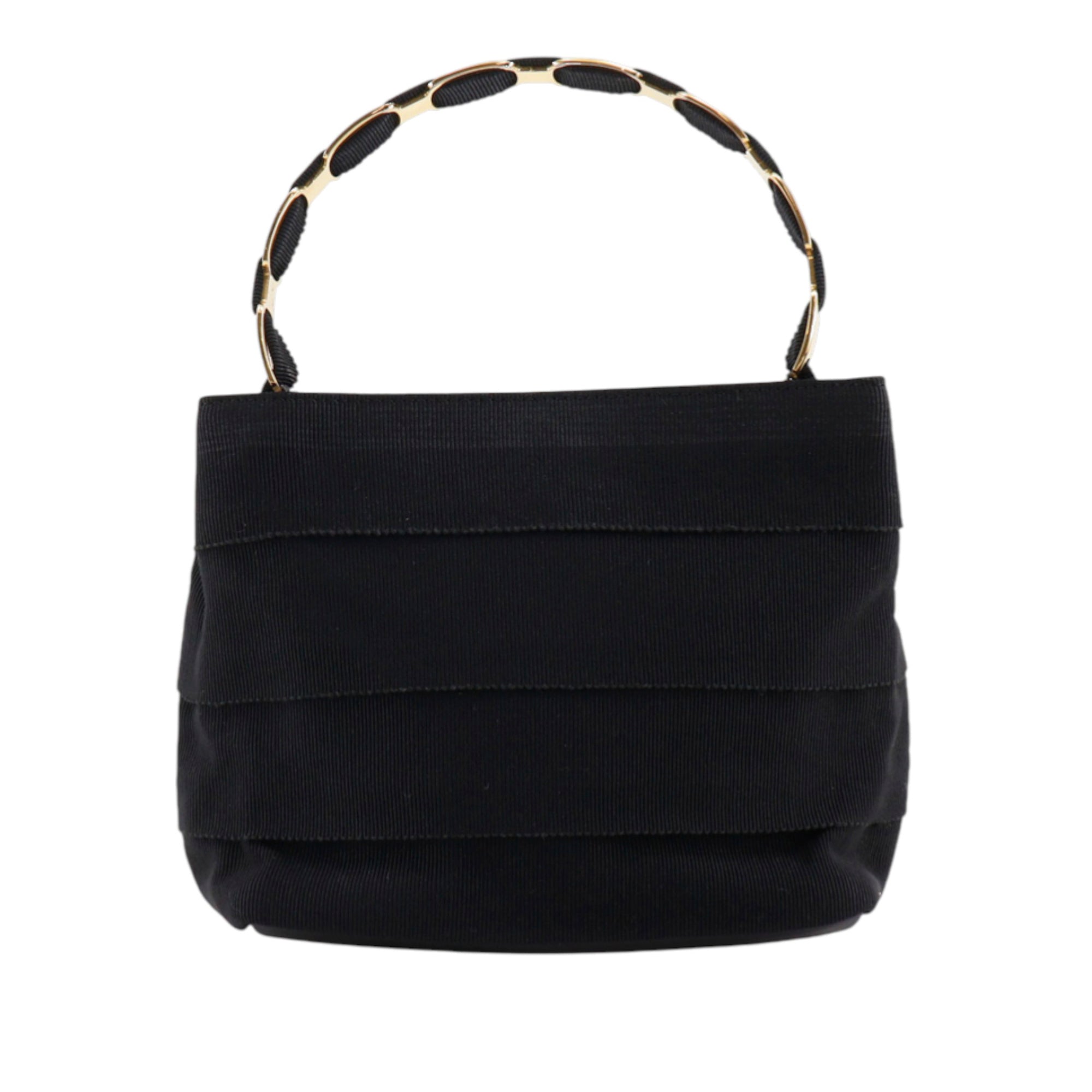 Nylon Tiered Grosgrain Vara Satchel - Image 1