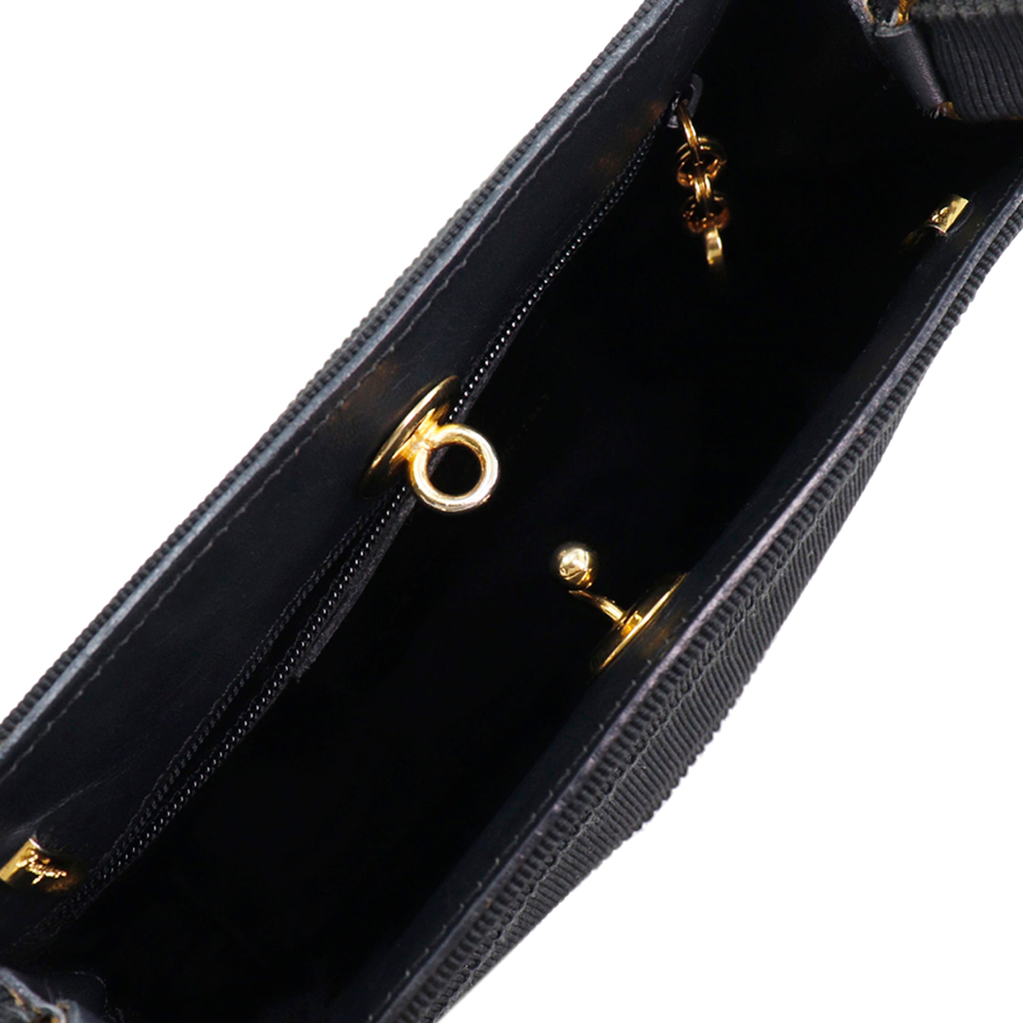 Nylon Tiered Grosgrain Vara Satchel - Image 4