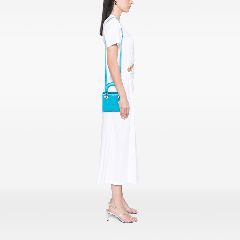 Mini Lambskin Cannage Lady Dior - Image 6