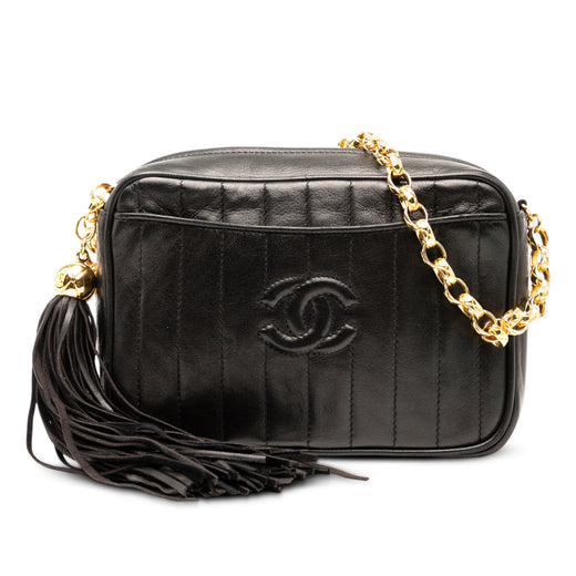 CC Quilted Lambskin Tassel Camera Bag - Image 1