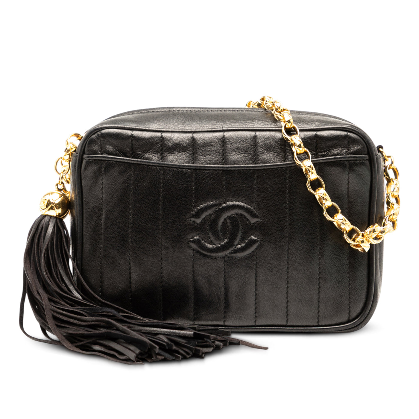 CC Quilted Lambskin Tassel Camera Bag - Image 1