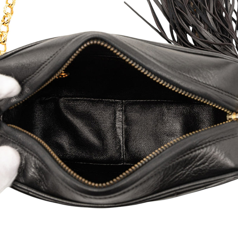 CC Quilted Lambskin Tassel Camera Bag - Image 4