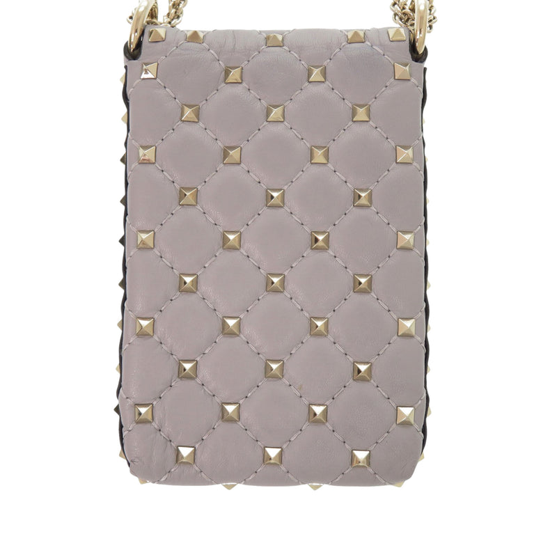 Lambskin Rockstud Spike Phone Case Crossbody - Image 2