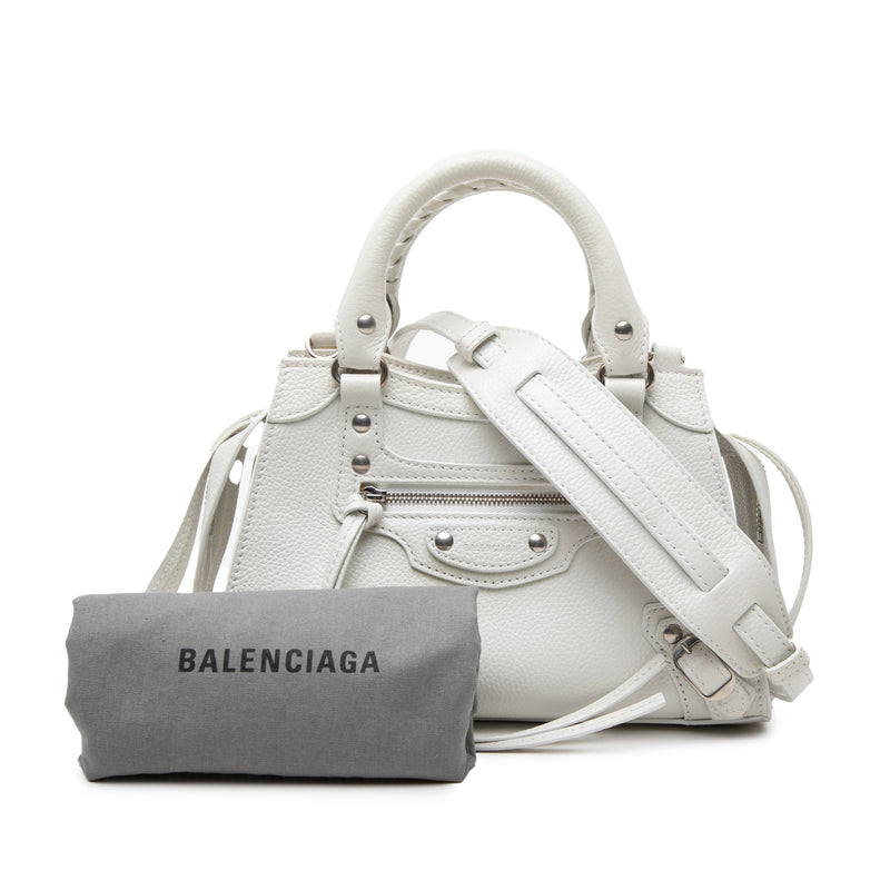 Mini Calfskin Motocross Neo Classic City Satchel - Image 8