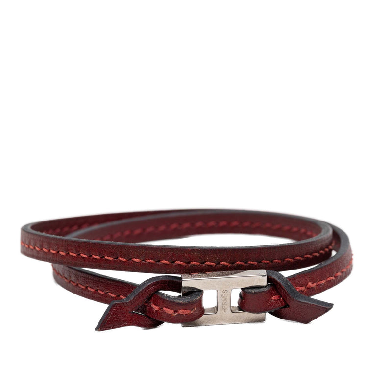 Leather Tillet Double Tour Bracelet - Image 4
