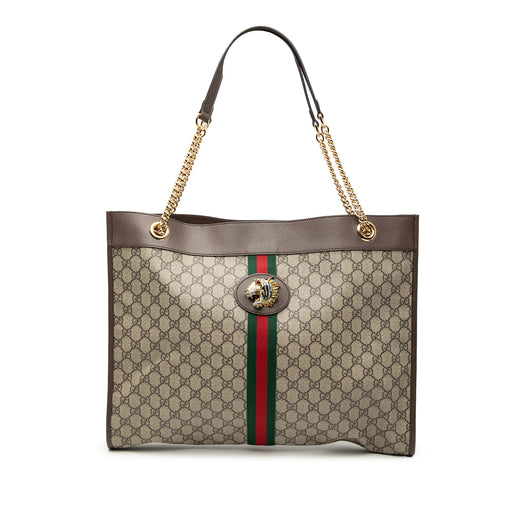 Large GG Supreme Web Rajah Tote - Image 1