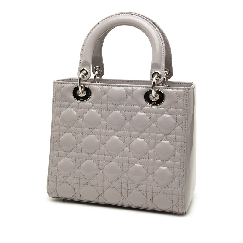 Medium Patent Cannage Lady Dior - Image 2