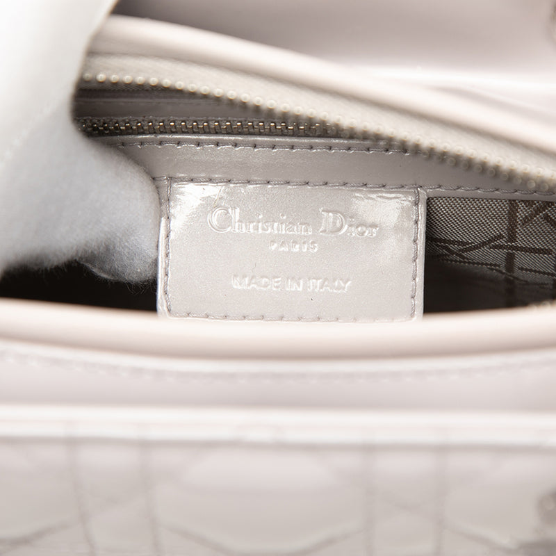 Medium Patent Cannage Lady Dior - Image 5