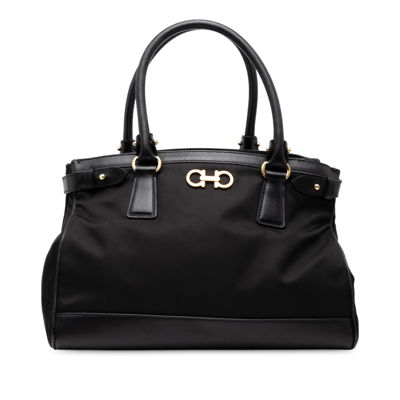 Nylon Gancini Satchel - Image 1