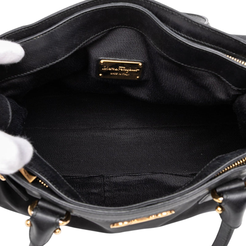 Nylon Gancini Satchel - Image 4