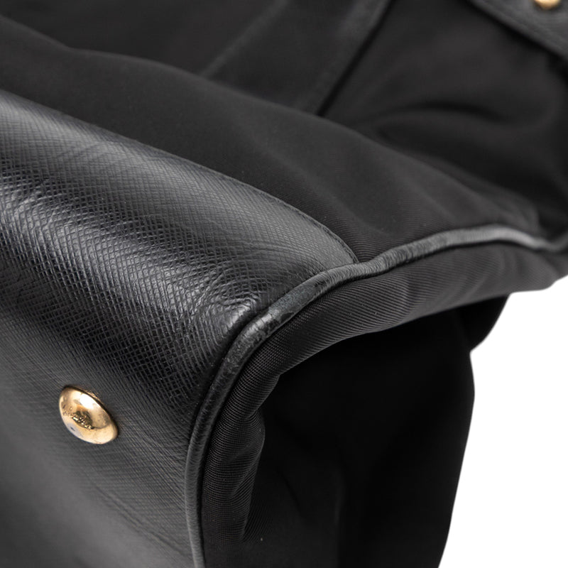 Nylon Gancini Satchel - Image 7