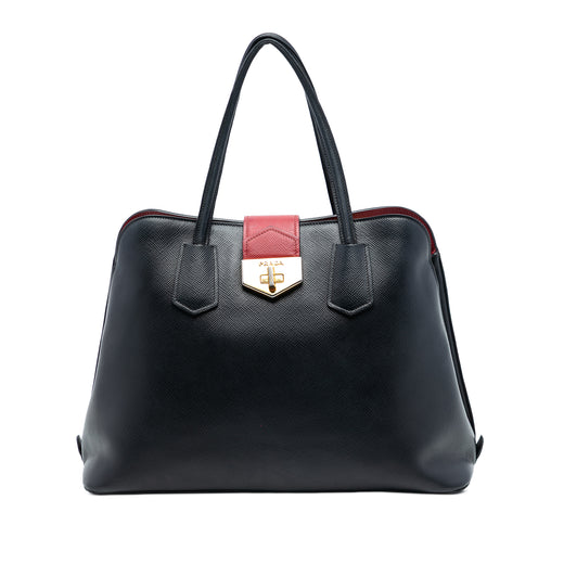 Saffiano Cuir Convertible Top Handle Bag - Image 1