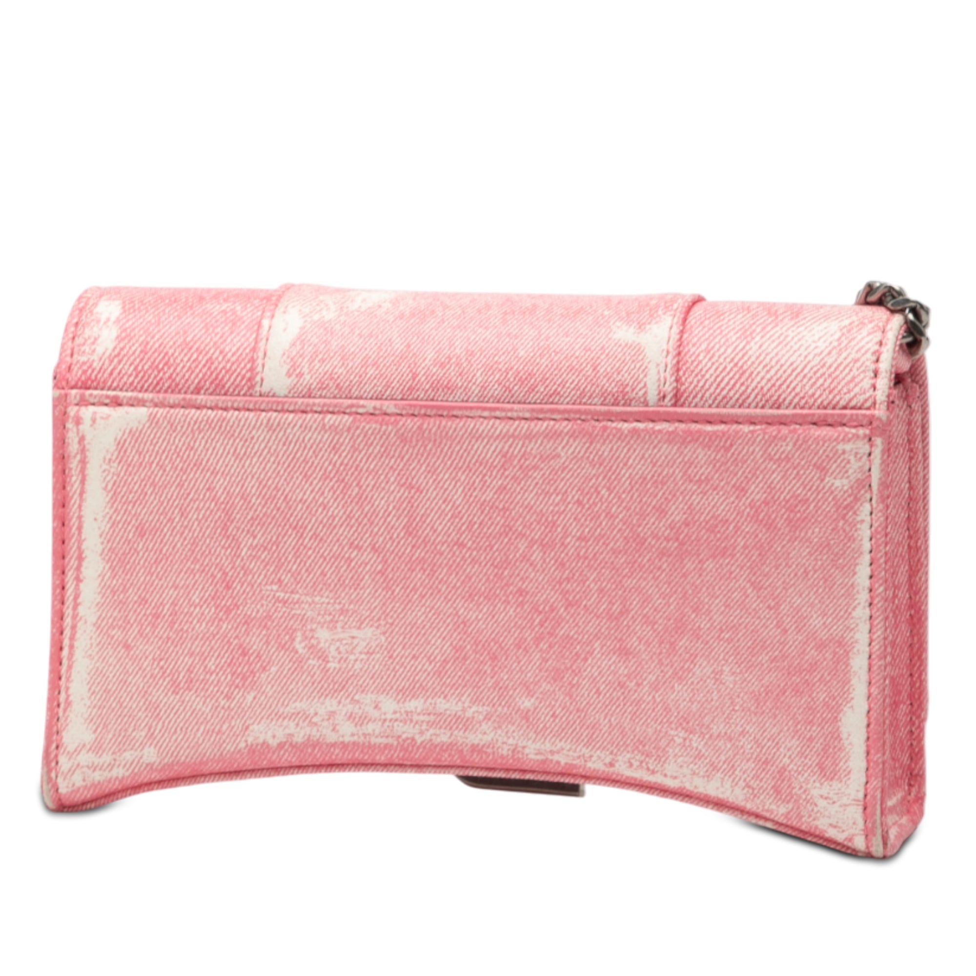 Nappa Denim Printed Hourglass Wallet on Chain - Image 2