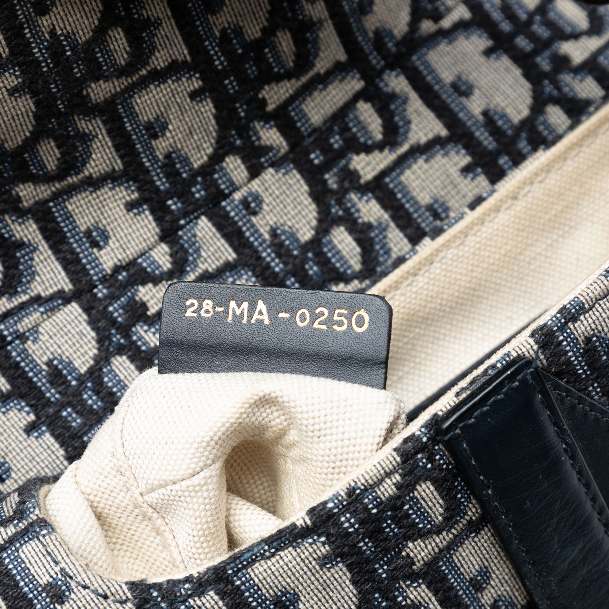 Mini Oblique Canvas Saddle Bag - Image 5