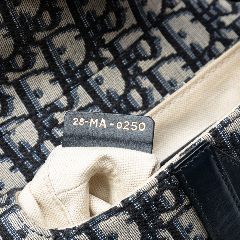 Mini Oblique Canvas Saddle Bag - Image 5