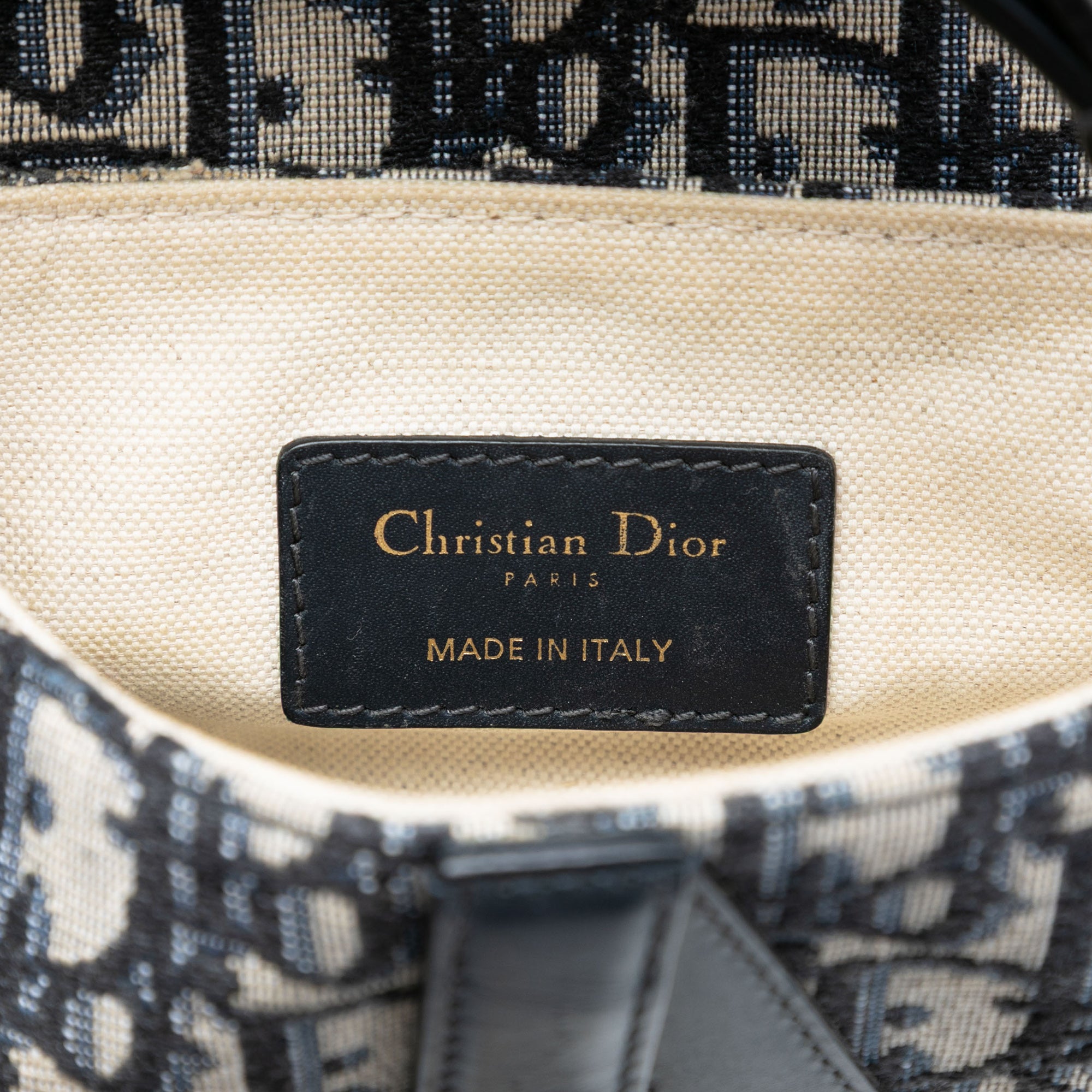 Mini Oblique Canvas Saddle Bag - Image 6