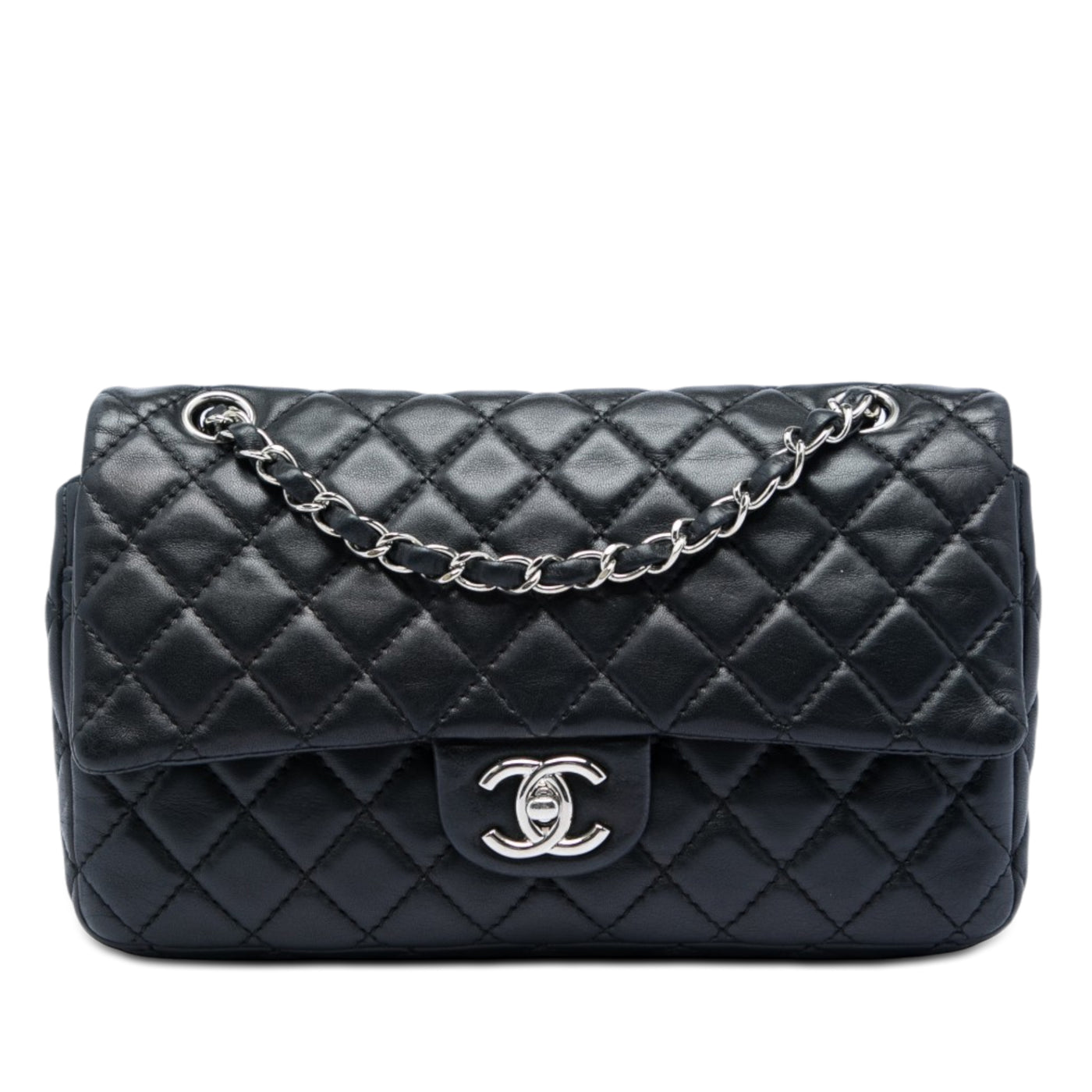 Medium Classic Lambskin Double Flap - Image 1