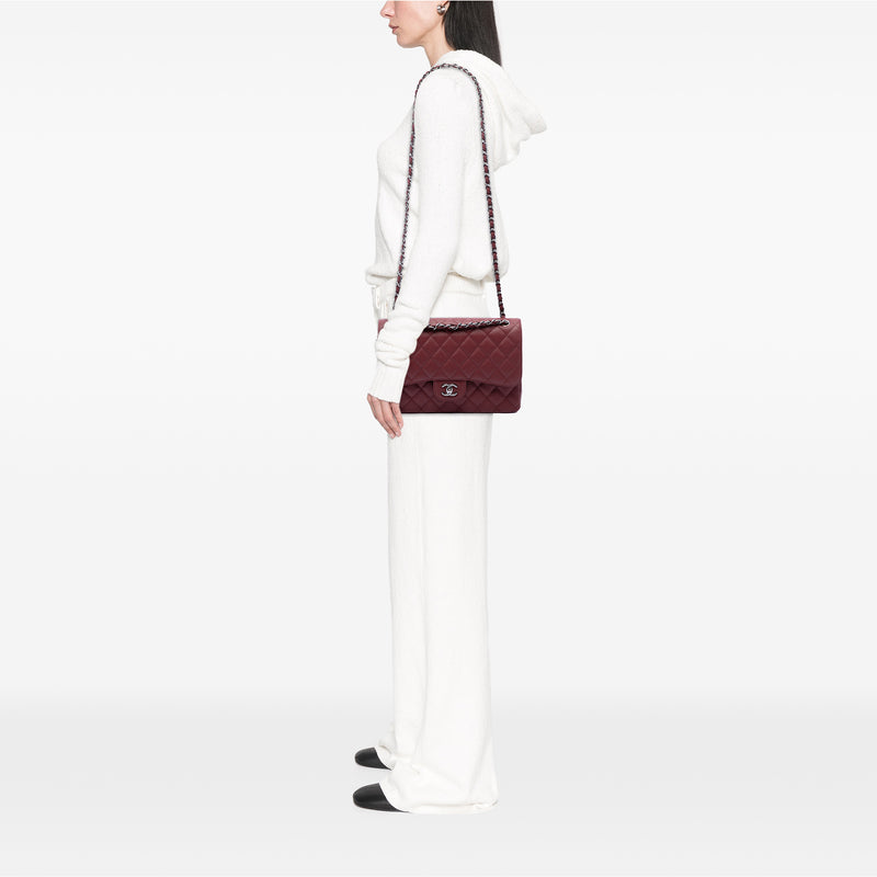 Jumbo Classic Caviar Double Flap - Image 6