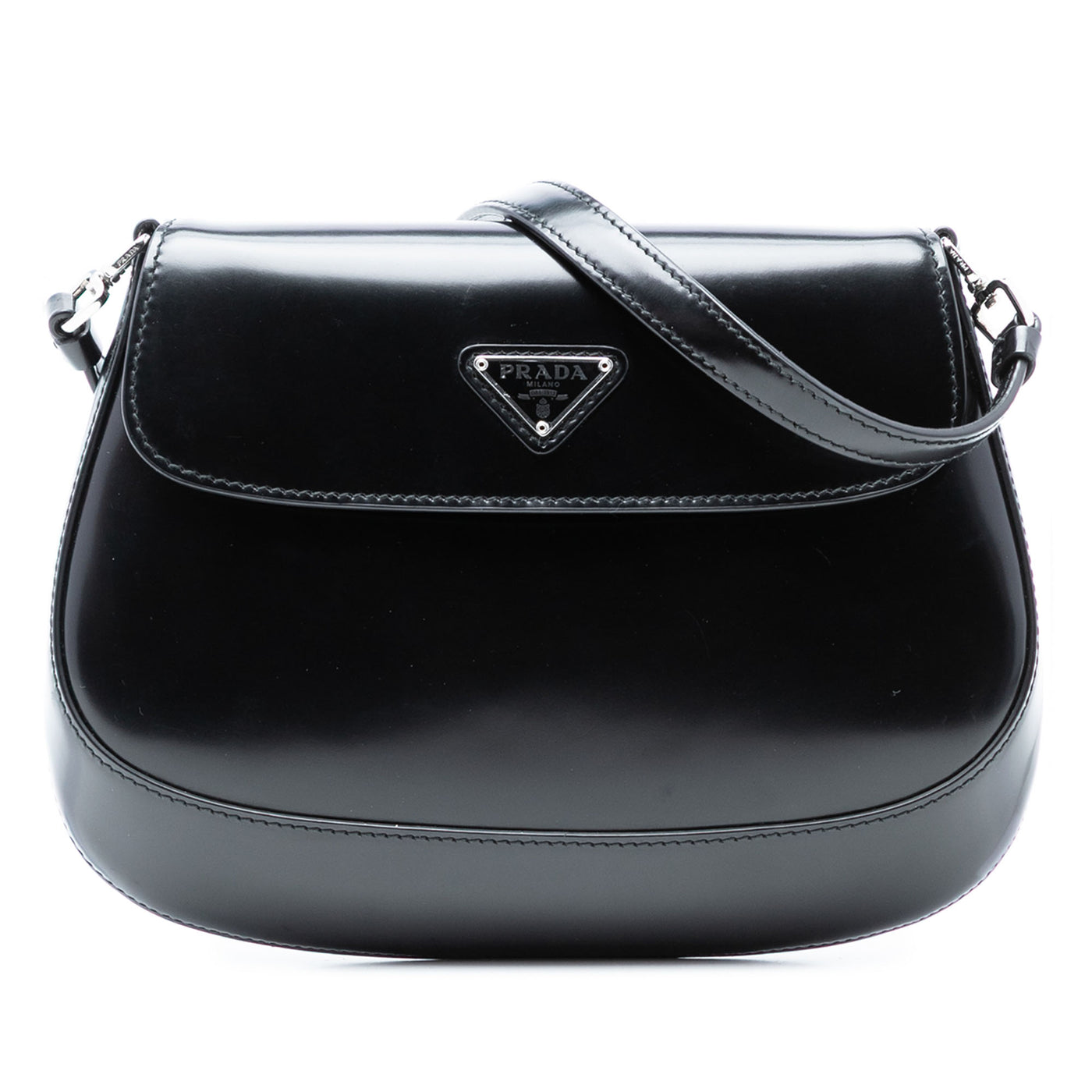 Spazzolato Leather Cleo Flap Shoulder Bag - Image 1