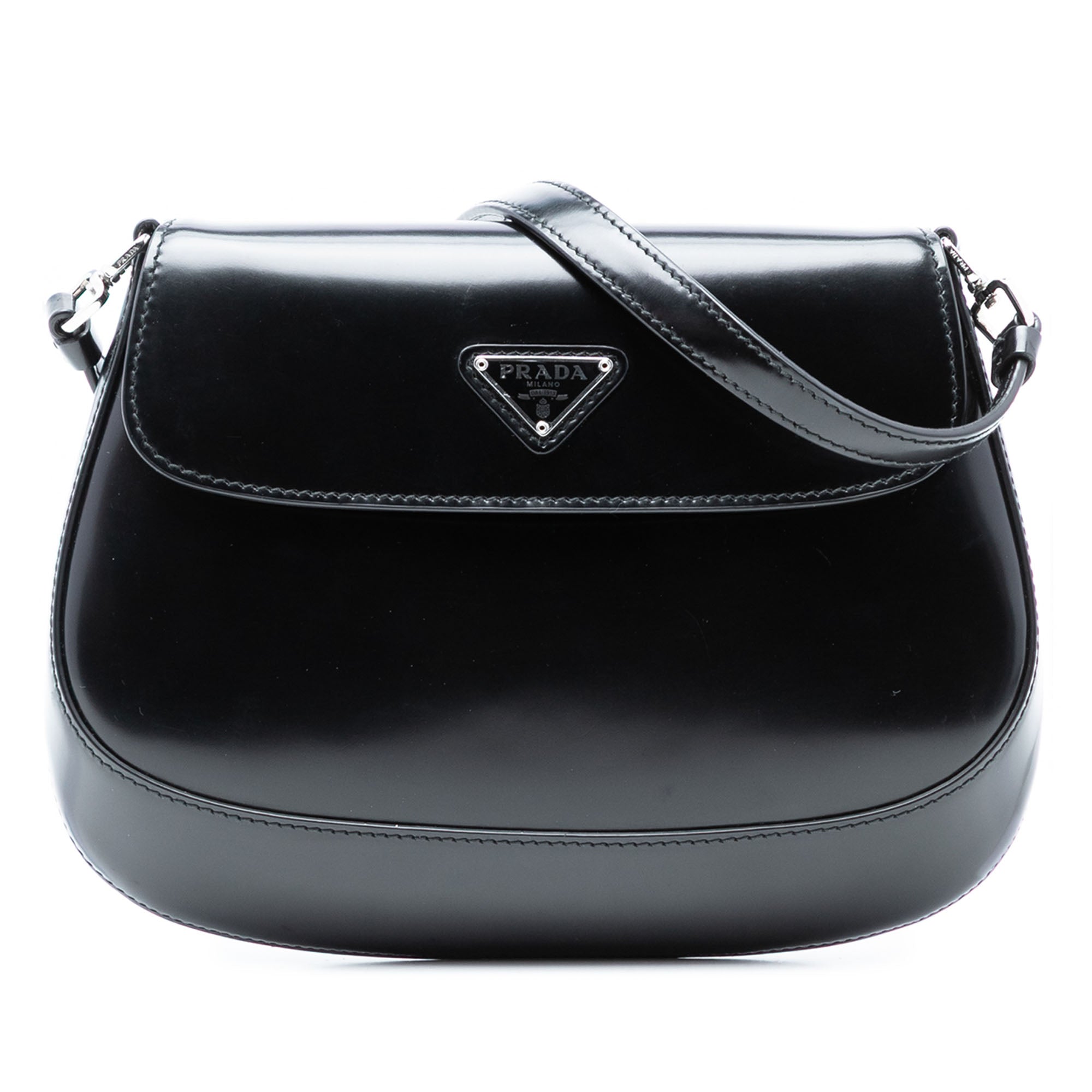Spazzolato Leather Cleo Flap Shoulder Bag - Image 1