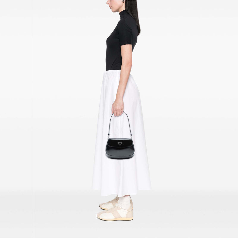 Spazzolato Leather Cleo Flap Shoulder Bag - Image 6