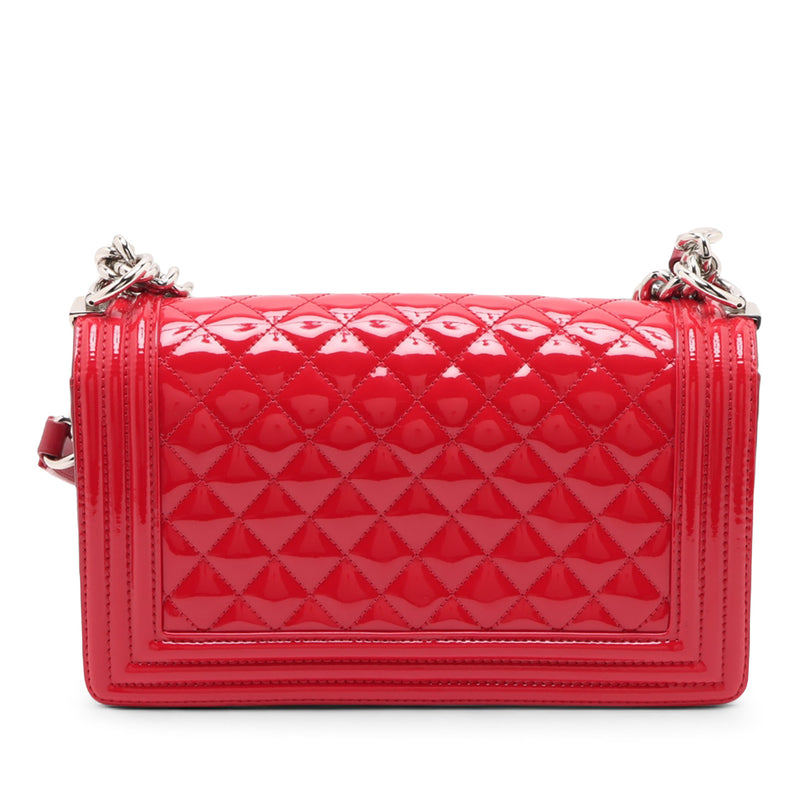Old Medium Quilted Patent Acrylic Boy Flap - Image 2