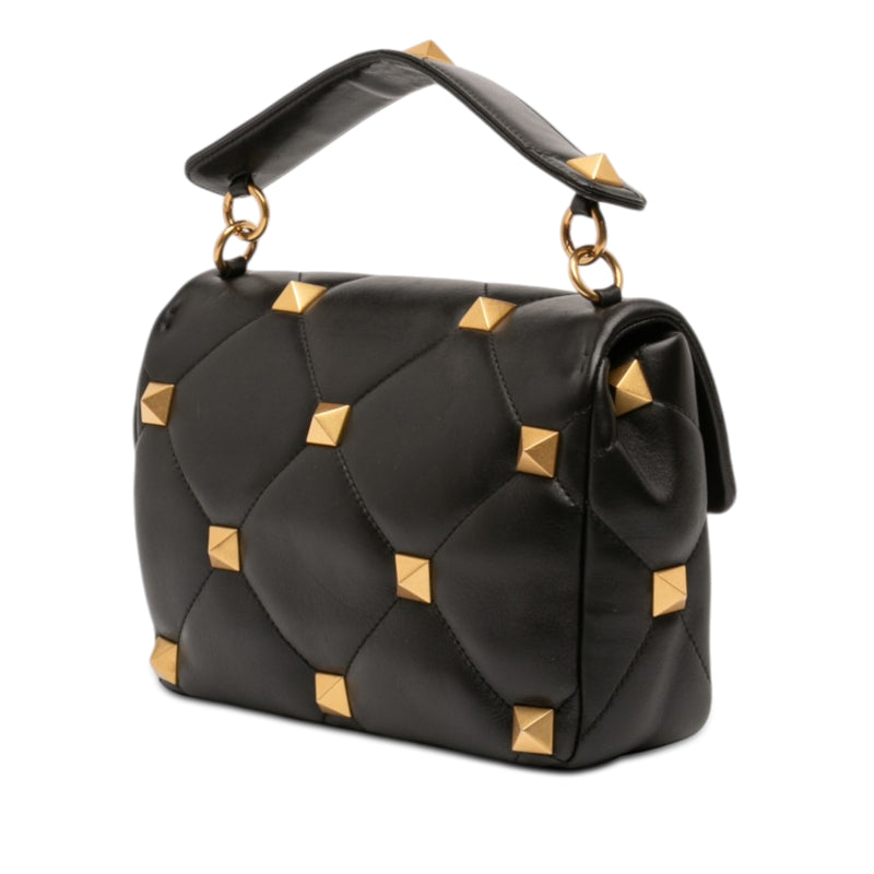 Large Nappa Roman Stud Satchel - Image 2