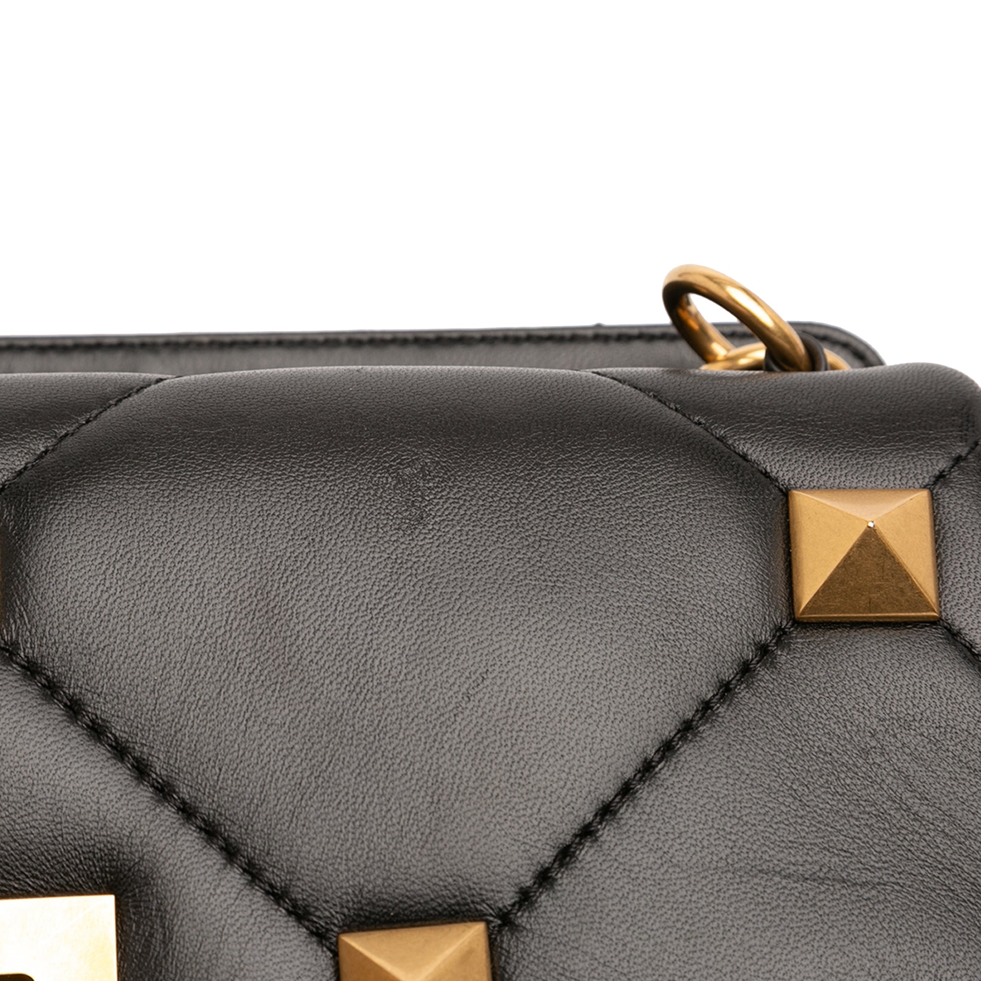 Large Nappa Roman Stud Satchel - Image 9